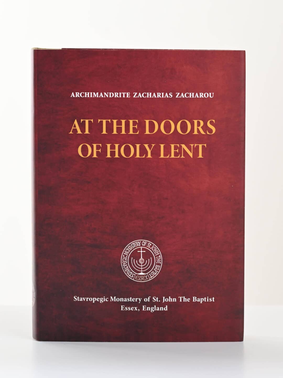 Book cover: "At the Doors of Holy Lent" by Archimandrite Zacharias Zacharou