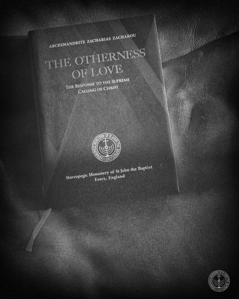 The Otherness of Love book by Archimandrite Zacharias Zacharou, published by St John the Baptist Monastery
