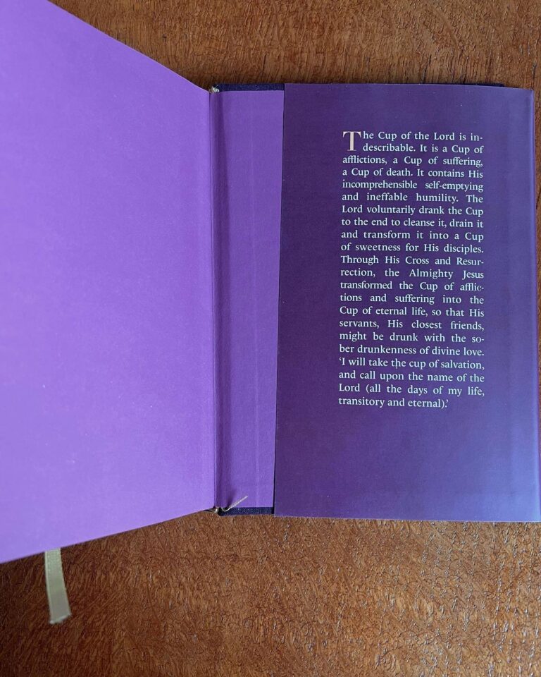 Pages of a book discussing the Sunday of the Cross and the Cross of Spiritual Vision.