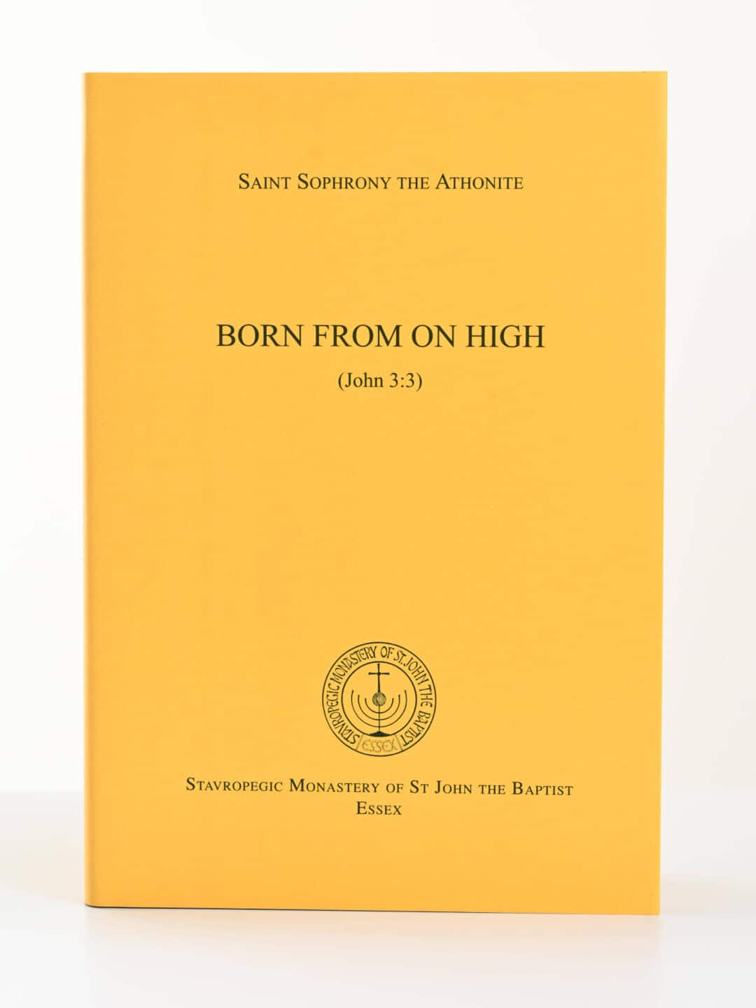 Book cover: "Born From On High" by Saint Sophrony the Athonite
